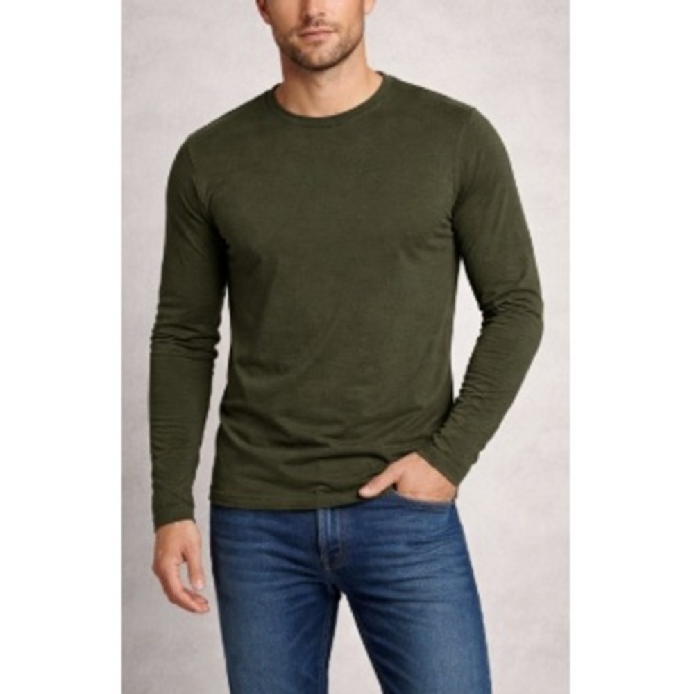 Smartwool Winter Moss Heather Classic Thermal Merino Base Layer Crew Size L NWT